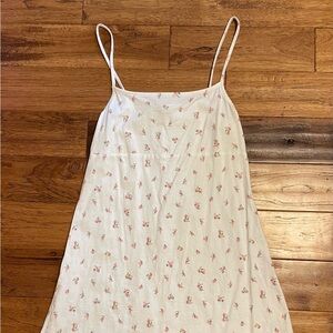 Floral White Mini Dress